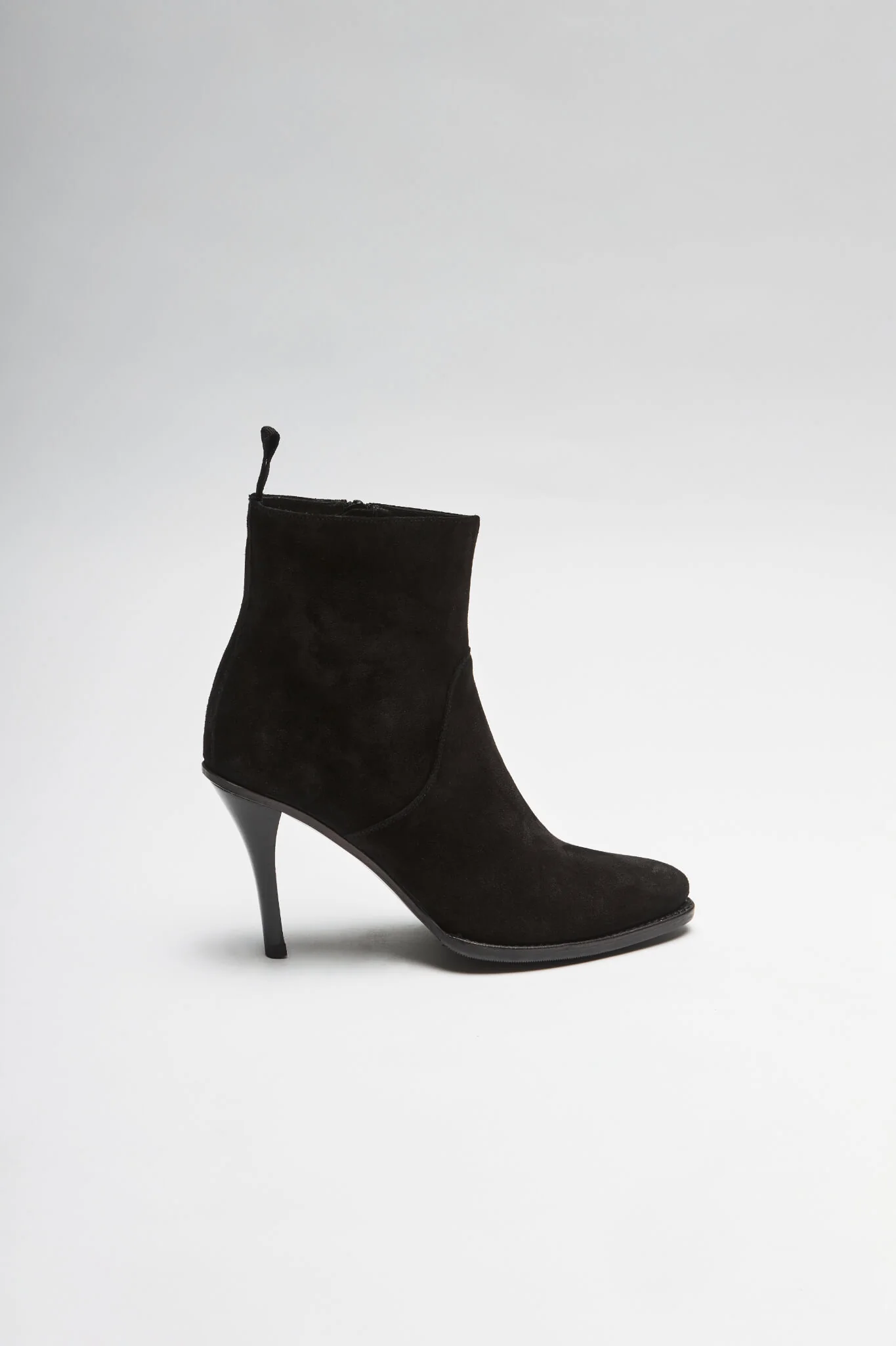 EVA Damen Suede Schwarz Lederstiefelette - Image 2