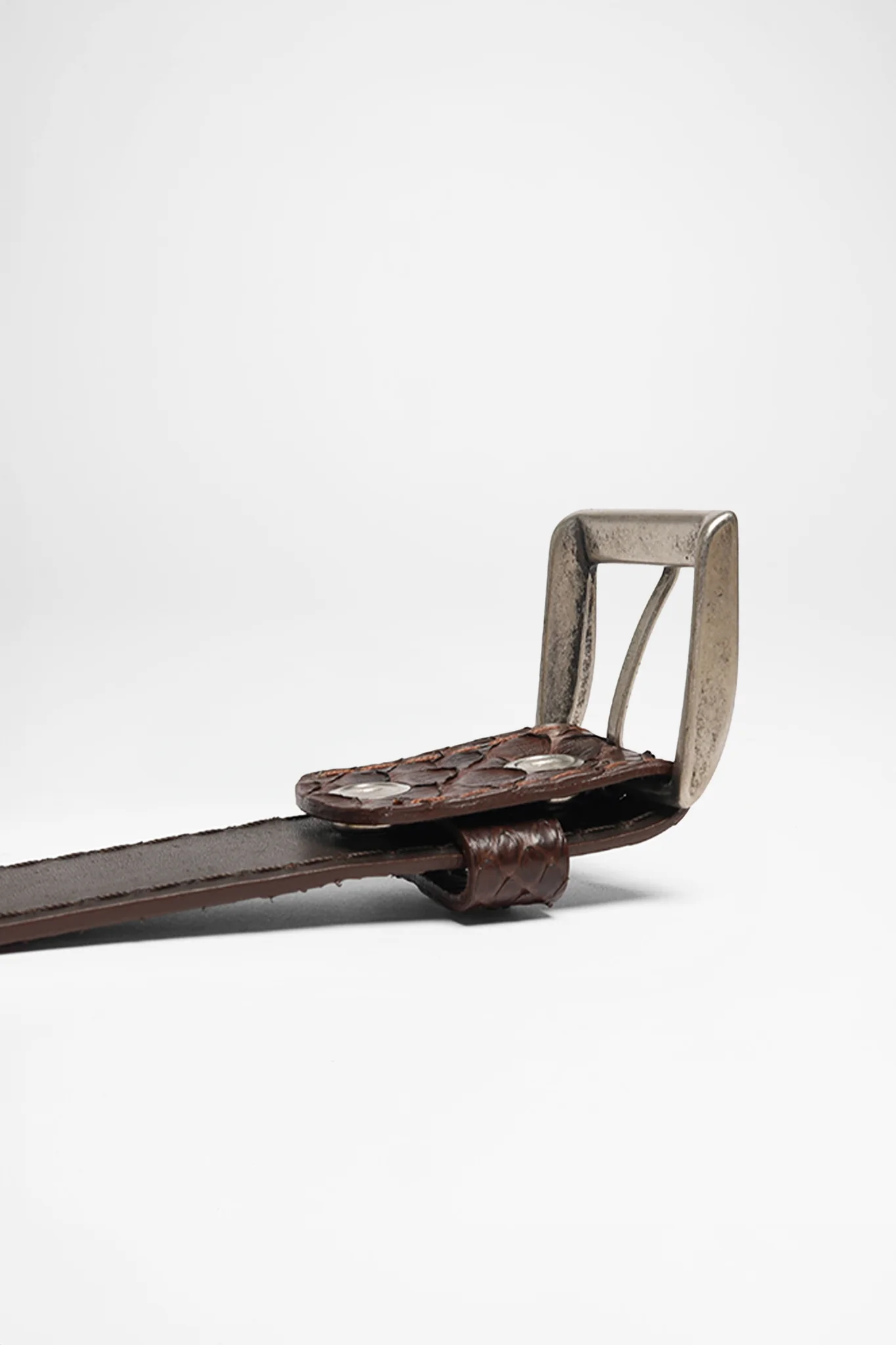 FG5855 Braun Ledergürtel - Piton - Image 2