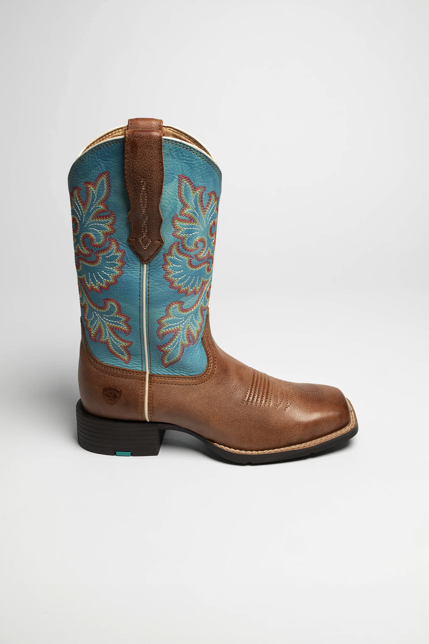 ROUND UP WIDE SQUARE TOE Damen Braun Blau - Image 2