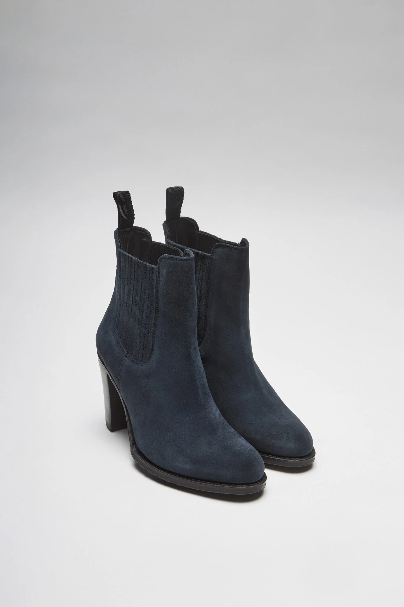 SOFIA Damen Blau Lederstiefelette
